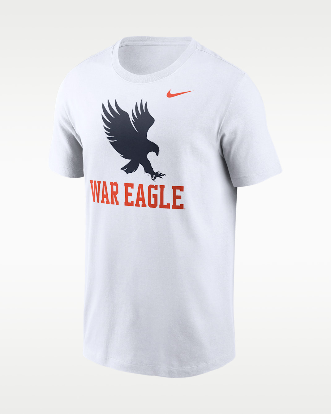 Playera universitaria Nike para hombre Auburn Primetime Logo Mantra - Blanco