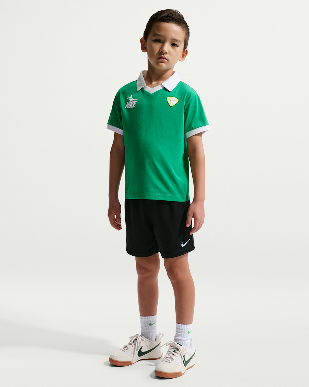 나이키 스포츠웨어 골 모드 리틀키즈 투피스 프렌치 테리 쇼츠 세트 - 블랙