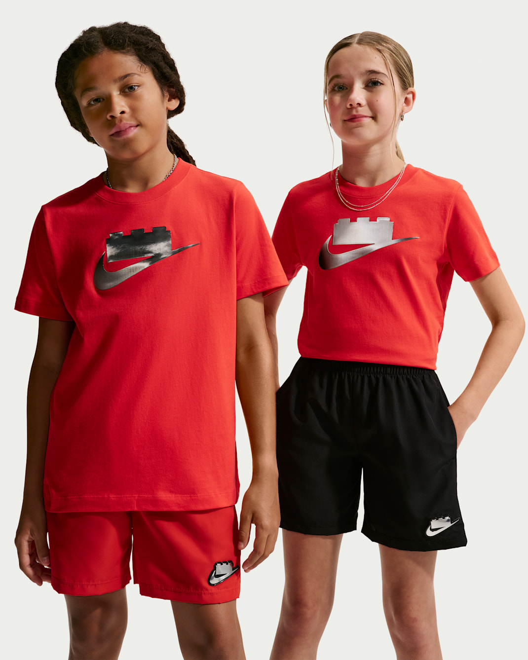 Nike x LEGO® Collection Older Kids' T-Shirt - Rush Red