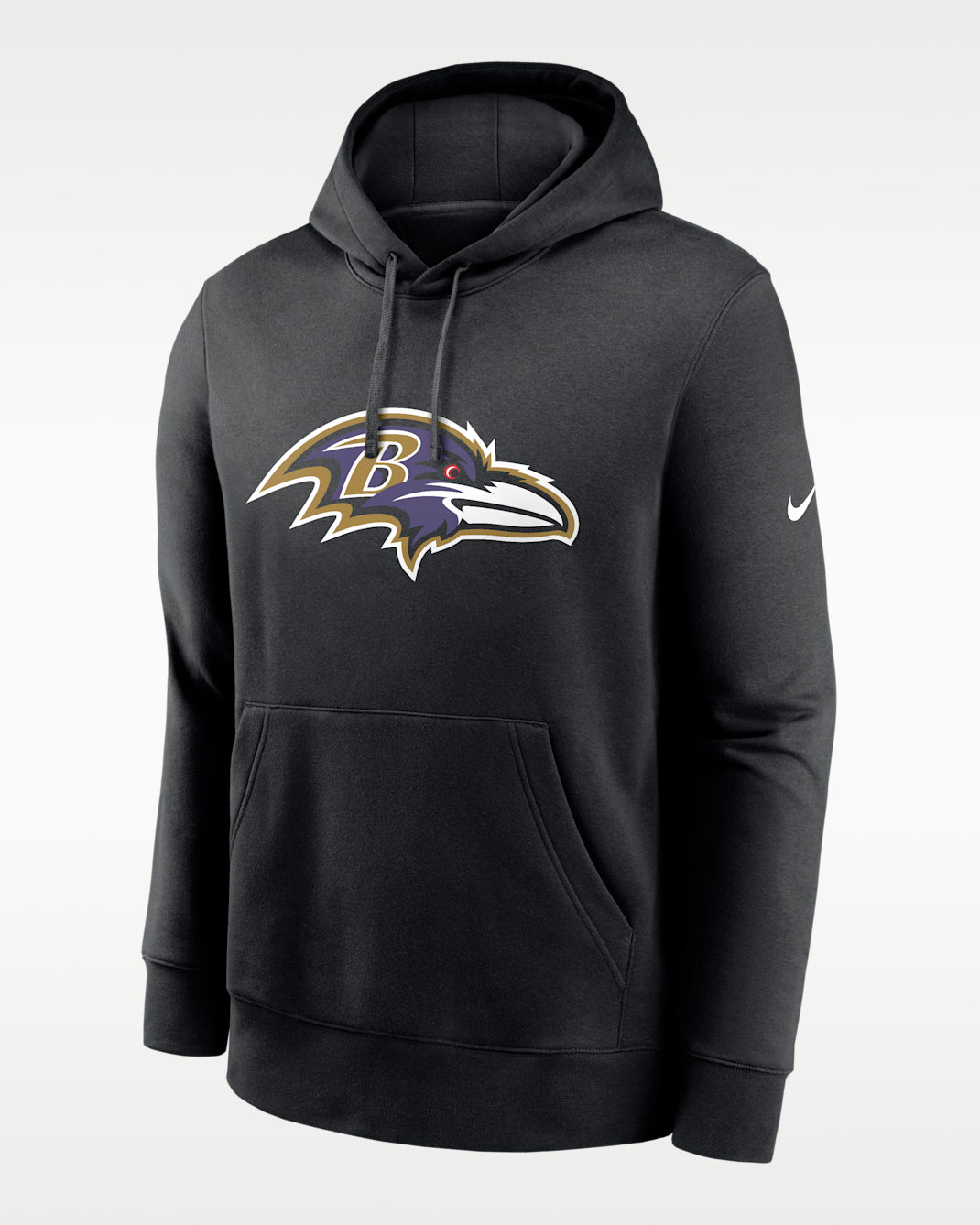 Sudadera con gorro sin cierre Nike de la NFL para hombre Baltimore Ravens - Negro