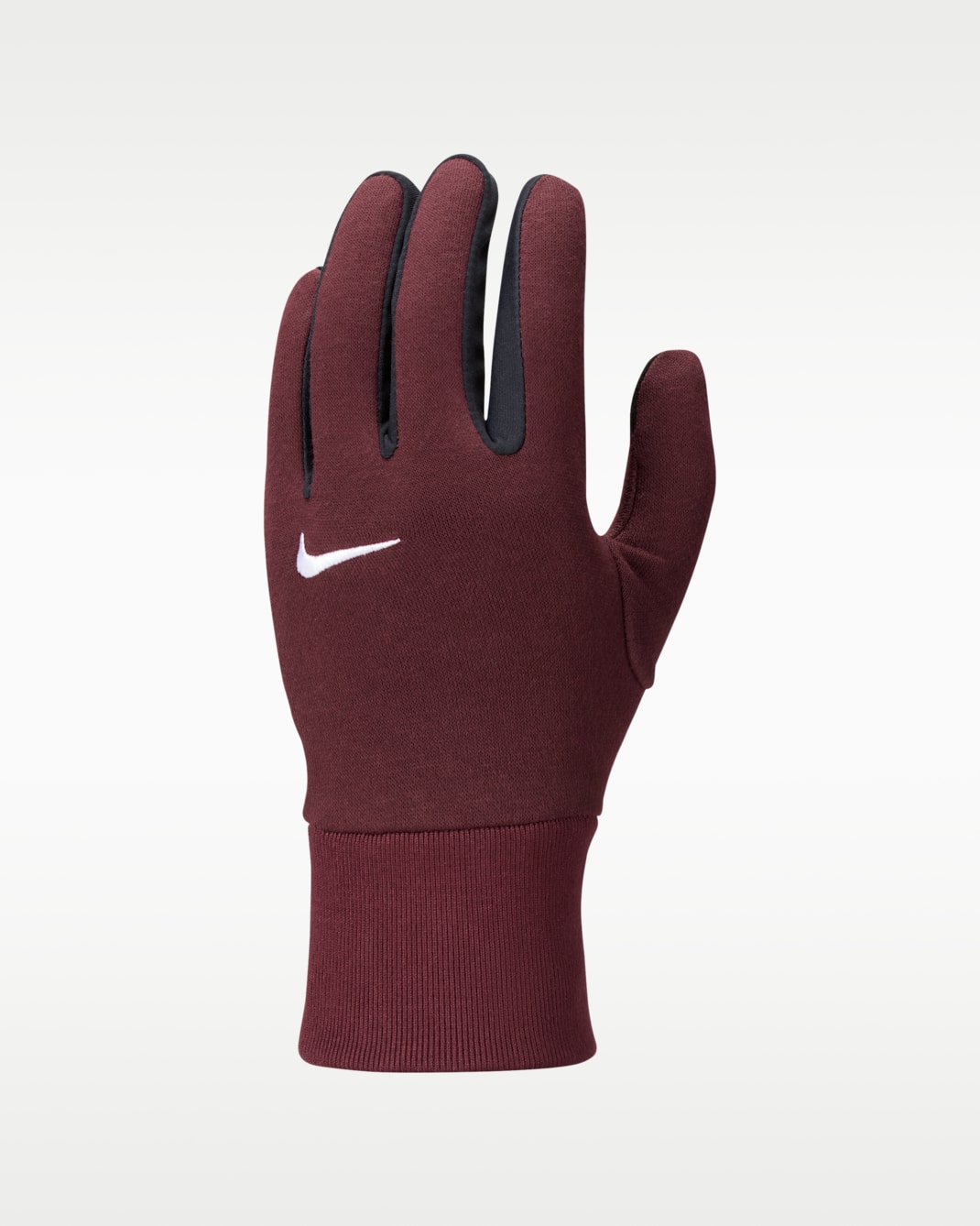 Nike Phoenix Fleece Women's Lightweight Gloves - Burgundy Crush/Black/White