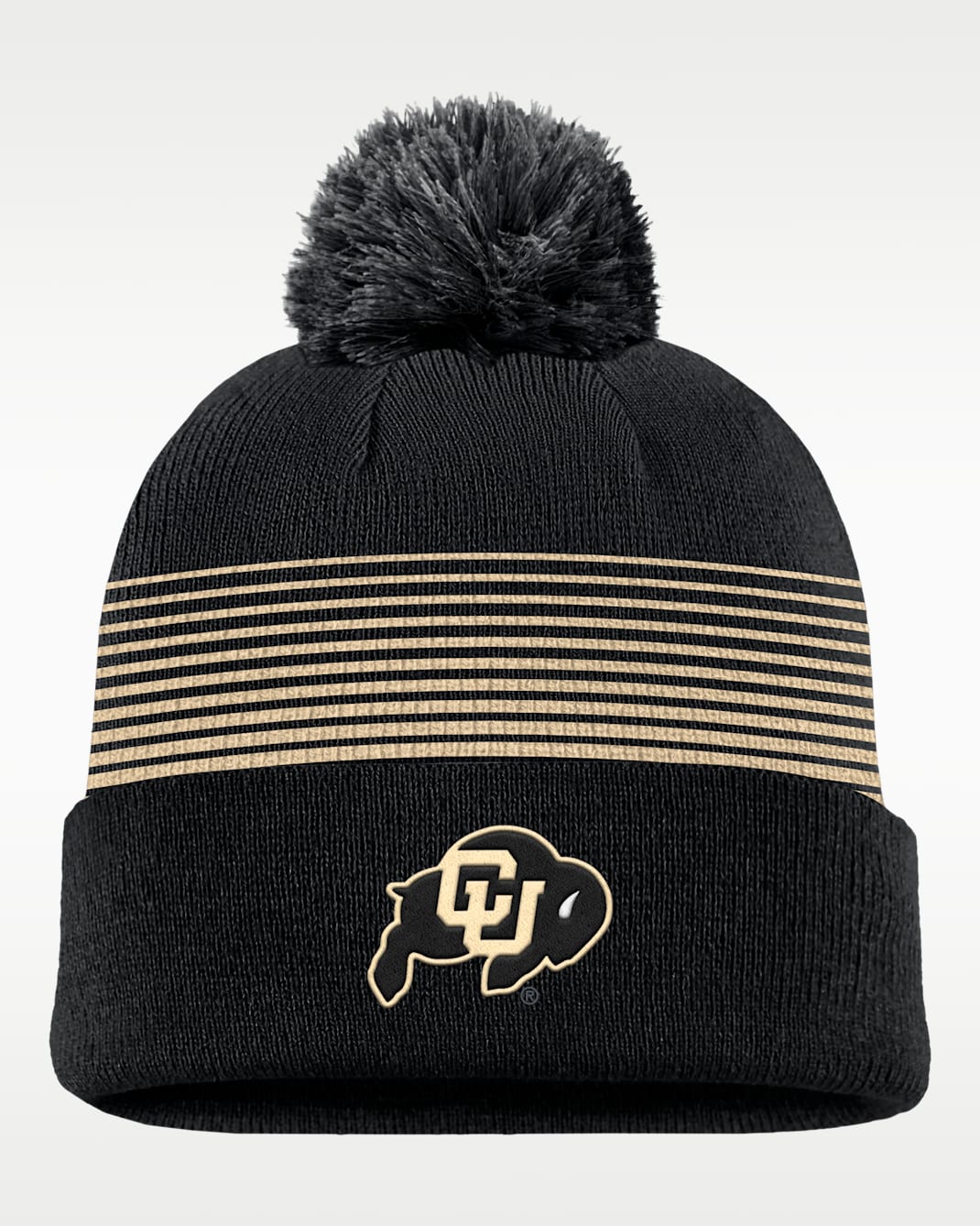 Colorado Sideline Peak Men's Nike College Cuffed Pom Beanie - Black