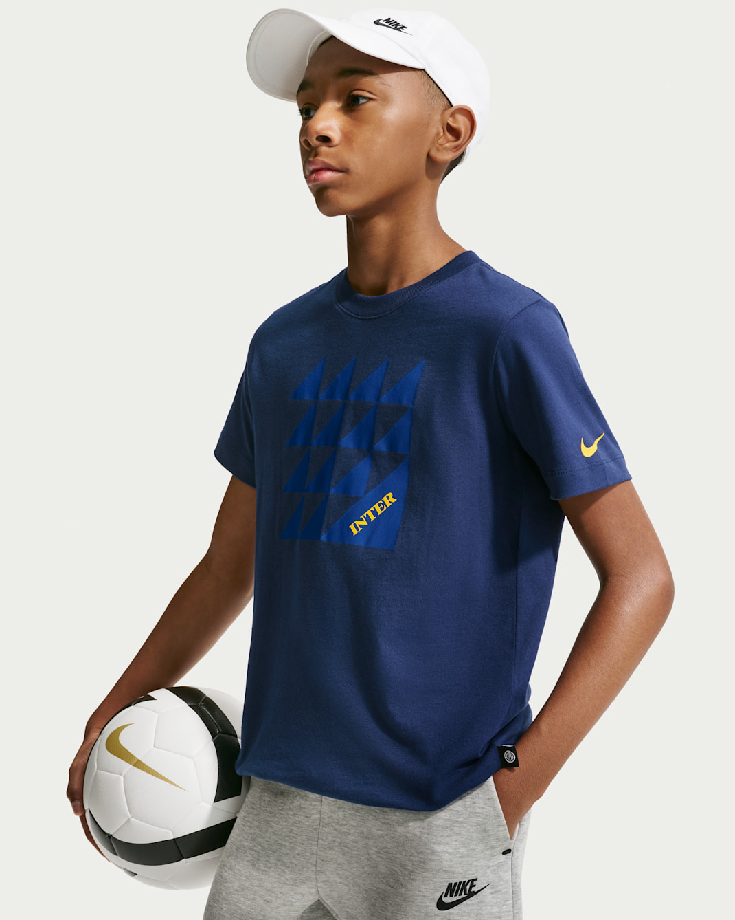 Inter Milan Club Older Kids' Nike Football T-shirt - Blue Void