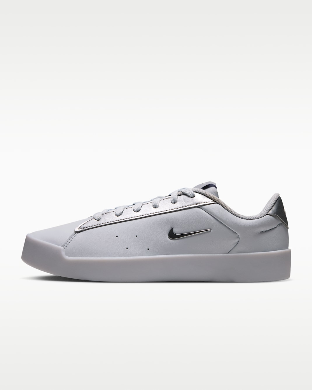 Nike Court Heritage Premium Women's Shoes - Pure Platinum/Wolf Grey/Black/Metallic Silver