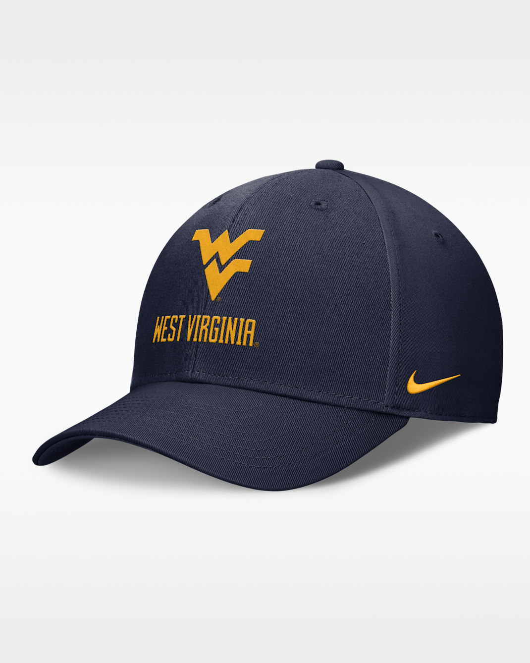 West Virginia Campus Club Men's Nike College Adjustable Hat - Navy