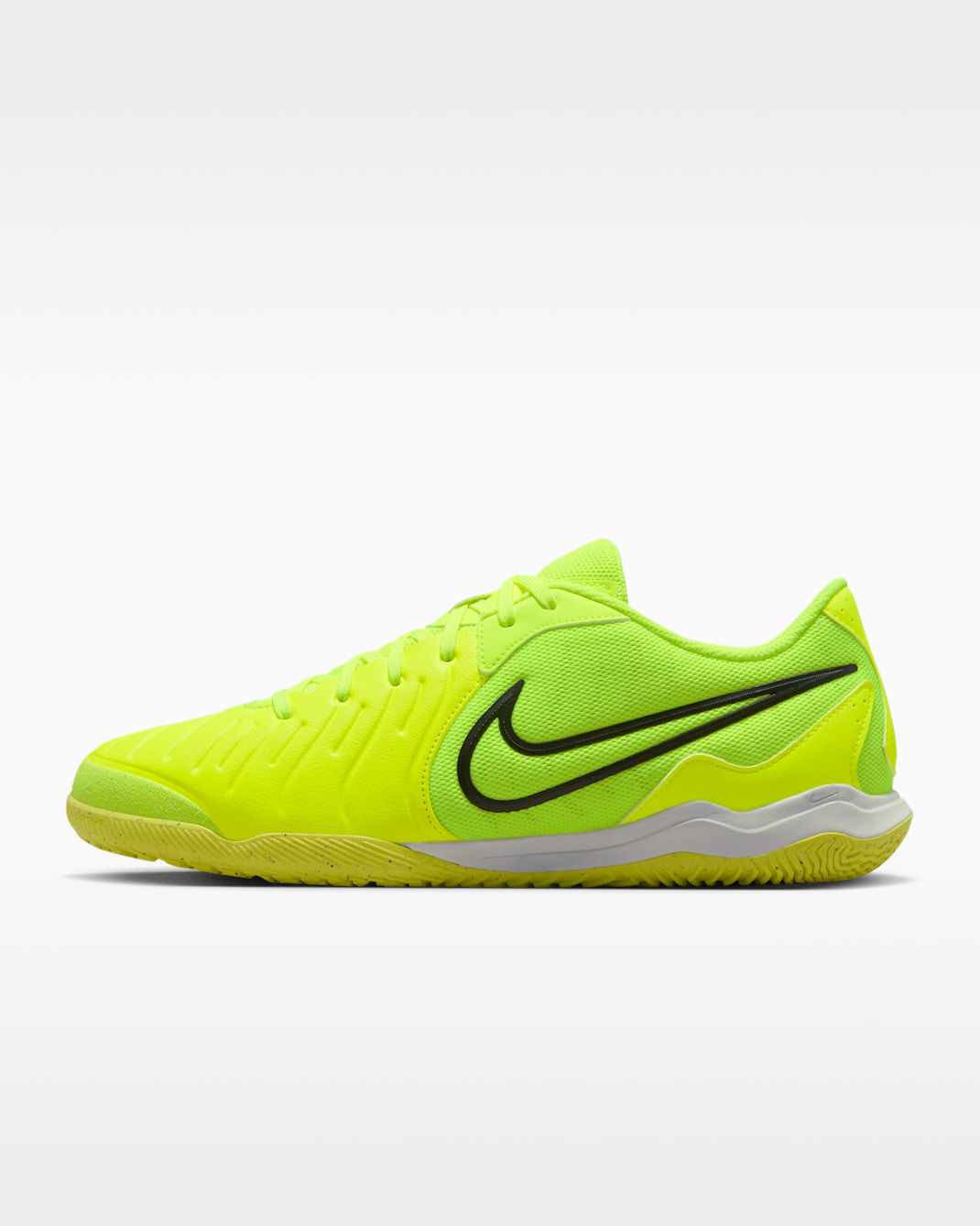 Nike Tiempo Legend 10 Academy Indoor/Court Low-Top Soccer Shoes - Volt/Black