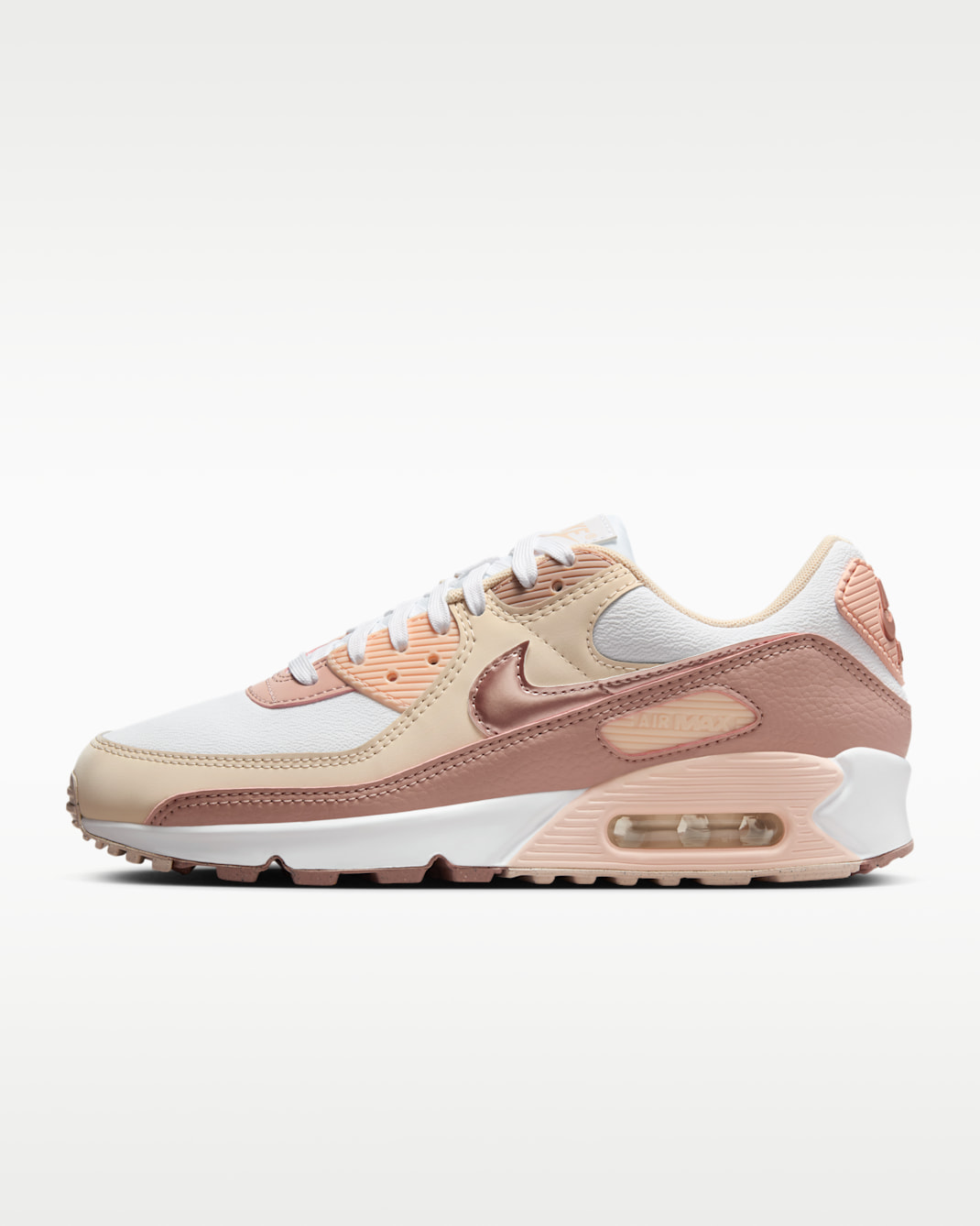 Nike Air Max 90 Next Nature Premium Women's Shoes - White/Washed Coral/Pearl White/Particle Pink