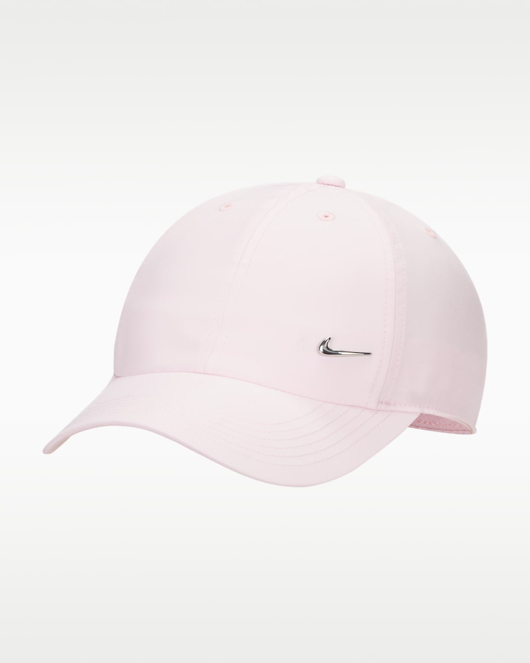 Nike Dri-FIT Club Kids' Unstructured Metal Swoosh Cap - Pink Foam/Metallic Silver