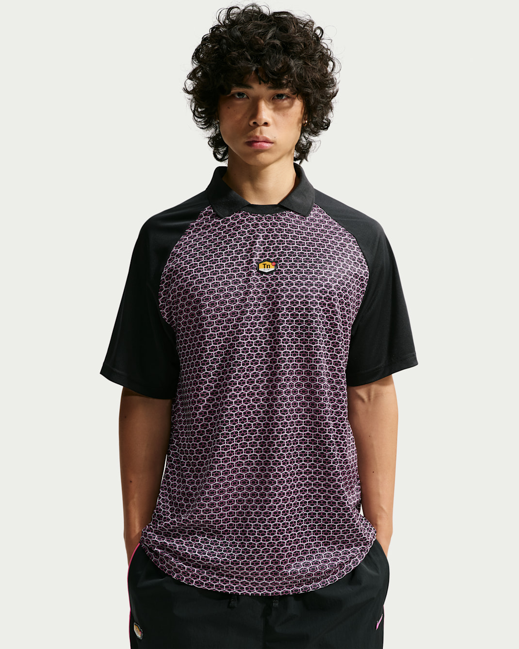 Nike Sportswear Herren-Fußballtrikot - Schwarz/Pinksicle