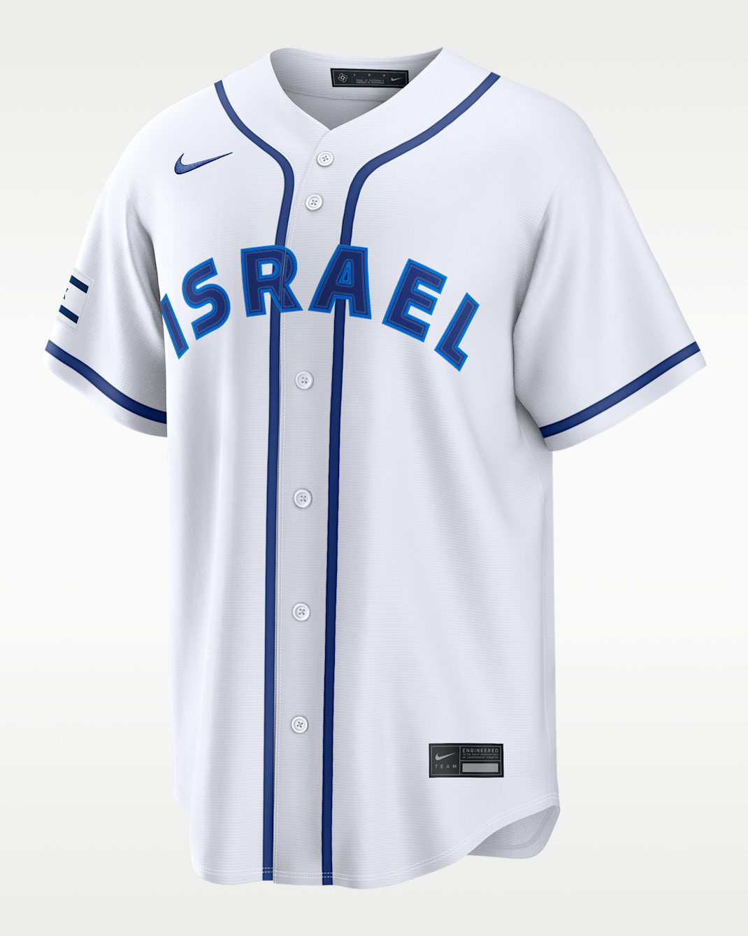 Israel National Baseball Team 2026 World Baseball Classic Men's Nike Stadium Jersey - White