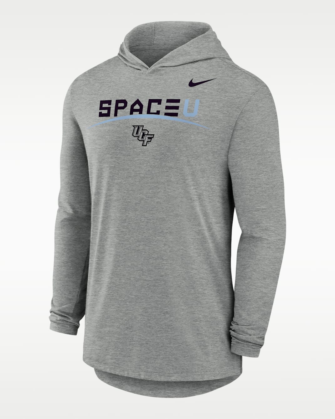 Playera universitaria Nike Dri-FIT de manga larga UCF Space Game para hombre - Gris