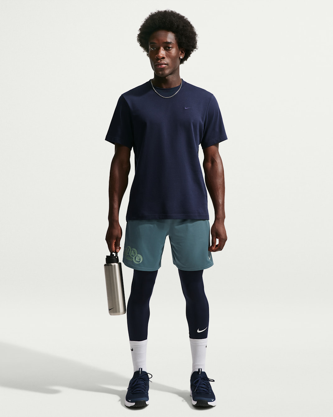 Shorts de entrenamiento Dri-FIT de 18 cm para hombre Nike Flex - Pizarra mineral/Vapor