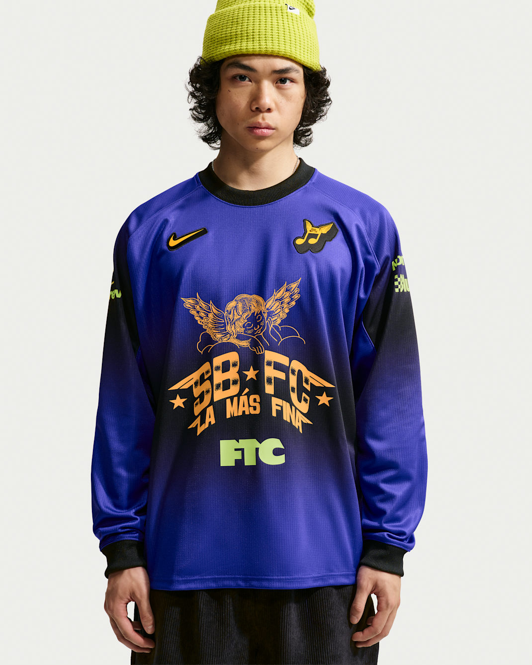 Langærmet Nike SB-skatertrøje - Dark Concord