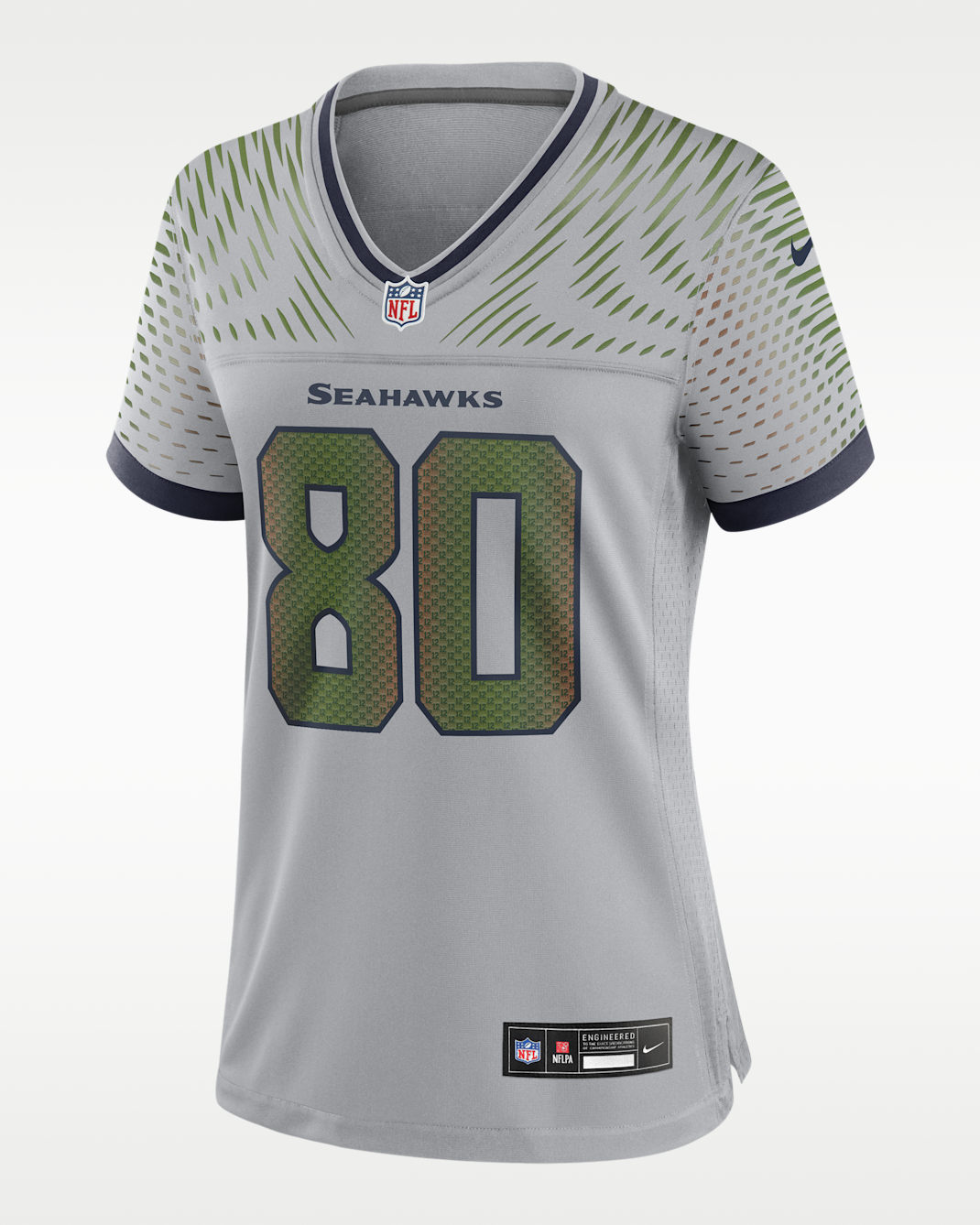 Steve Largent Seattle Seahawks Rivalries Collection Women’s Nike NFL Game Jersey - Grey