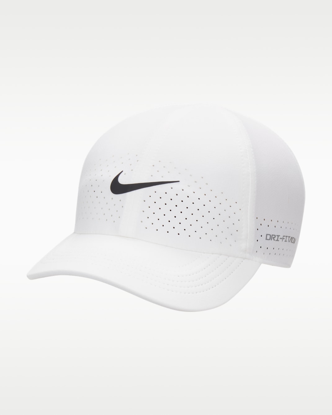 Nike Dri-FIT ADV Club Unstructured Tennis Cap - White/Black