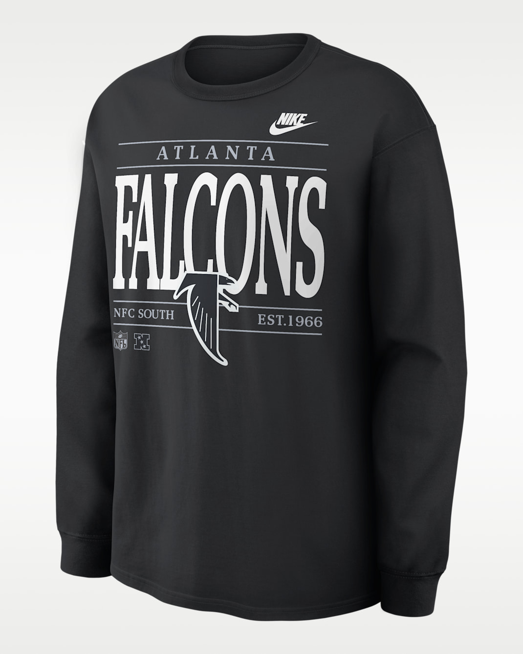 Atlanta Falcons Rewind Max90 Men's Nike NFL Long-Sleeve T-Shirt - Black
