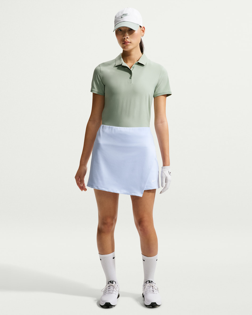 나이키 골프 클럽 여성 드라이 핏 골프 스커트 - 하이드로젠 블루/화이트