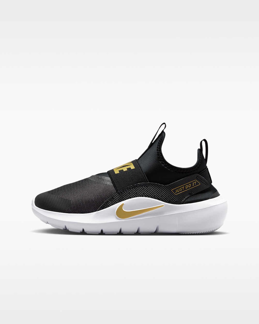 Nike Flex Runner 4 Big Kids' Running Shoes - Black/White/Blur