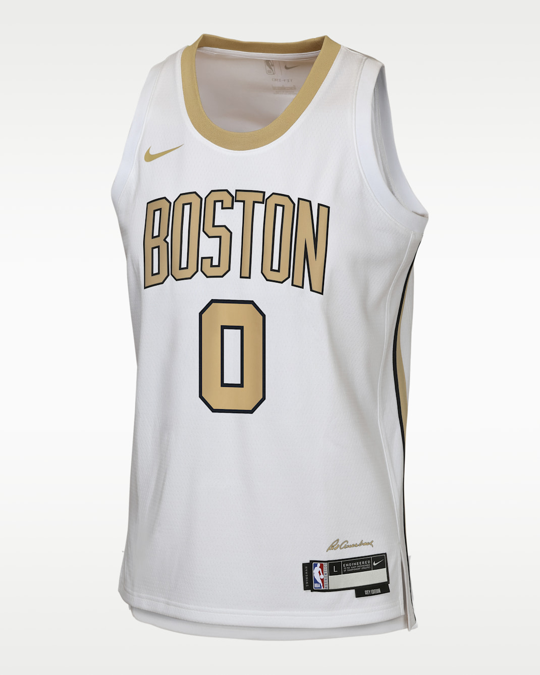 Jersey Nike de la NBA Swingman para niños talla grande Jayson Tatum Boston Celtics City Edition - Blanco