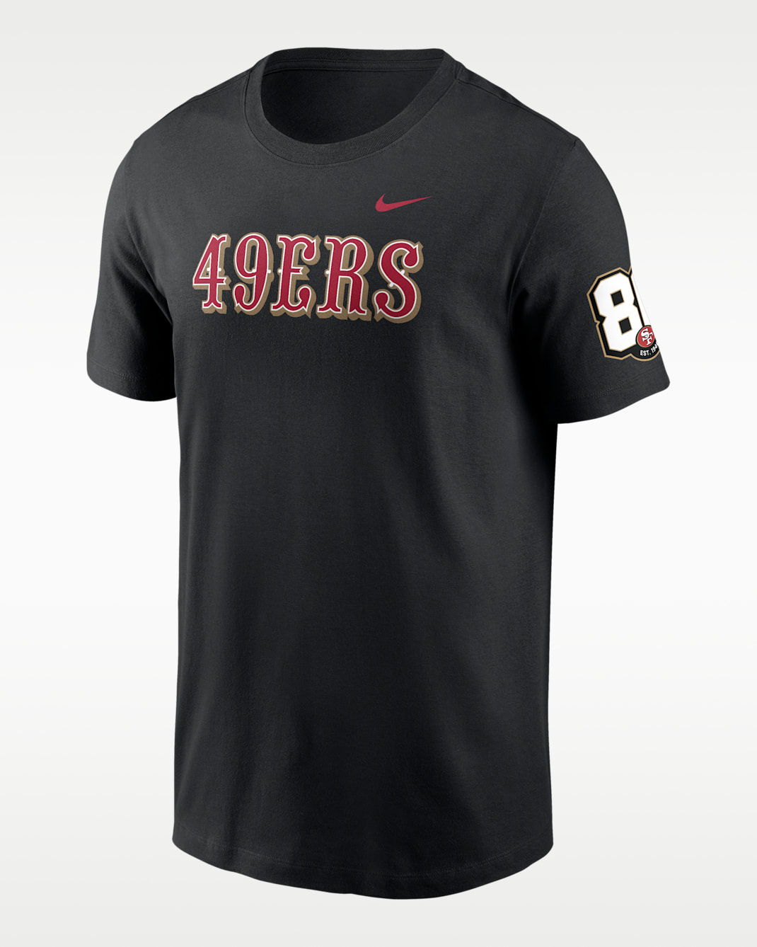 San Francisco 49ers 80th Anniversary Goal Line Stand Men's Nike NFL T-Shirt - Black