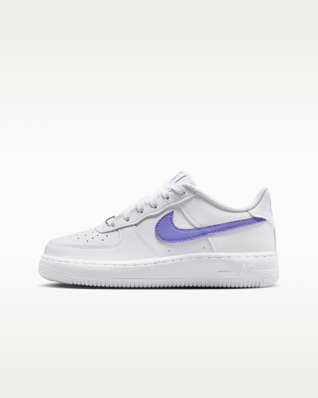 Nike Air Force 1 Schuh für ältere Kinder - Weiß/Weiß/Light Thistle