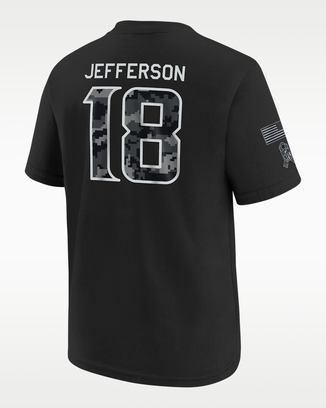 Justin Jefferson Minnesota Vikings Salute to Service Big Kids' Nike NFL T-Shirt