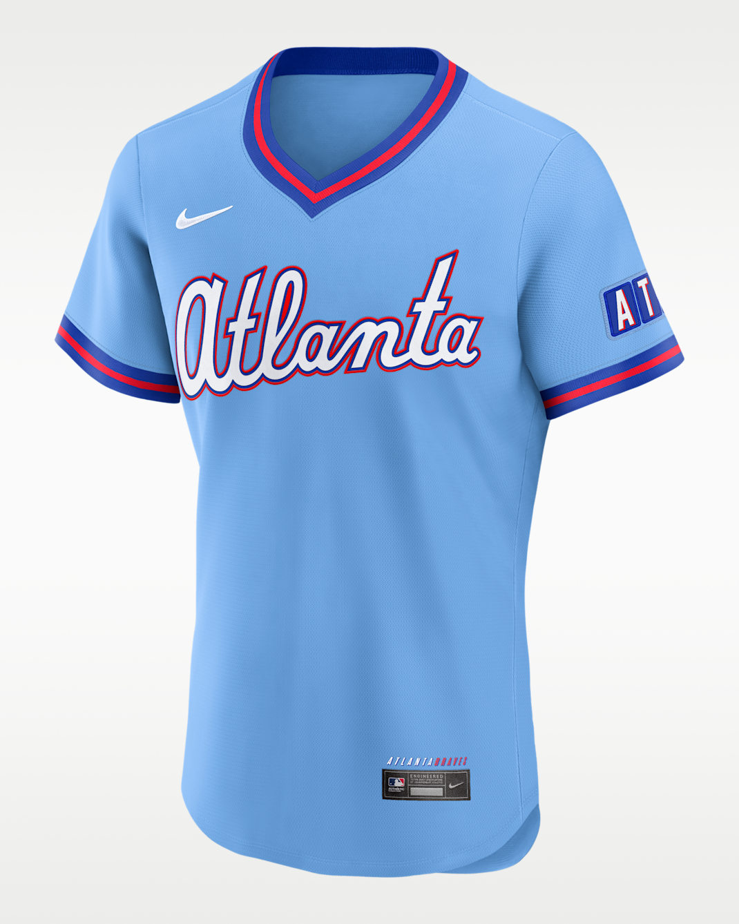 Atlanta Braves City Connect Men's Nike MLB Authentic Jersey - Powder Blue