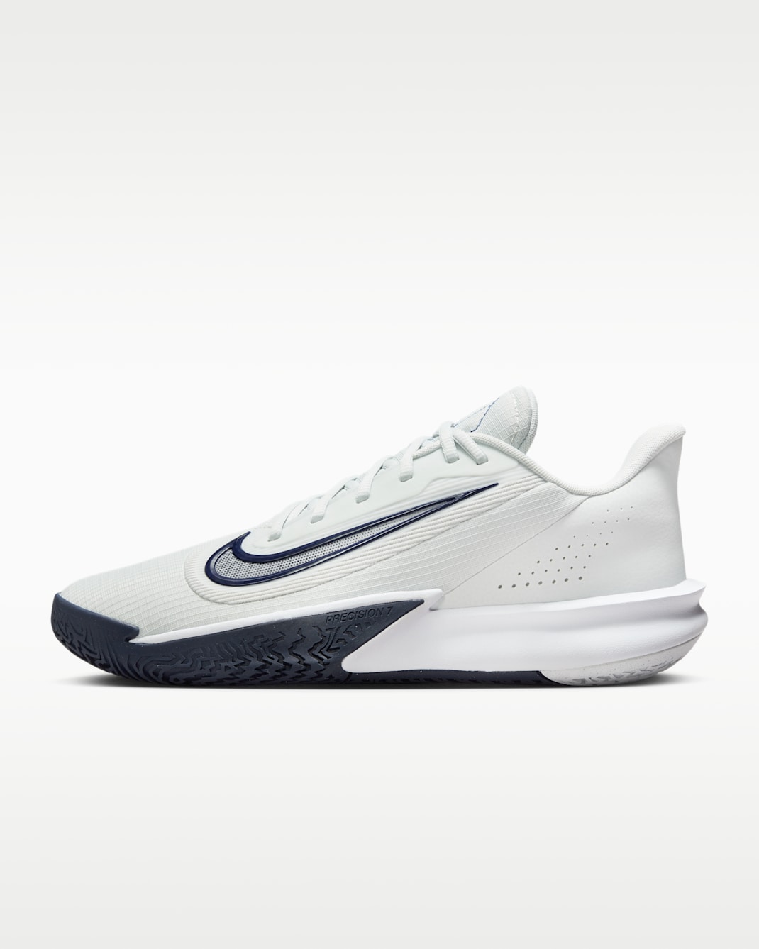 Nike Precision 7 籃球鞋 - Photon Dust/白色/Midnight Navy