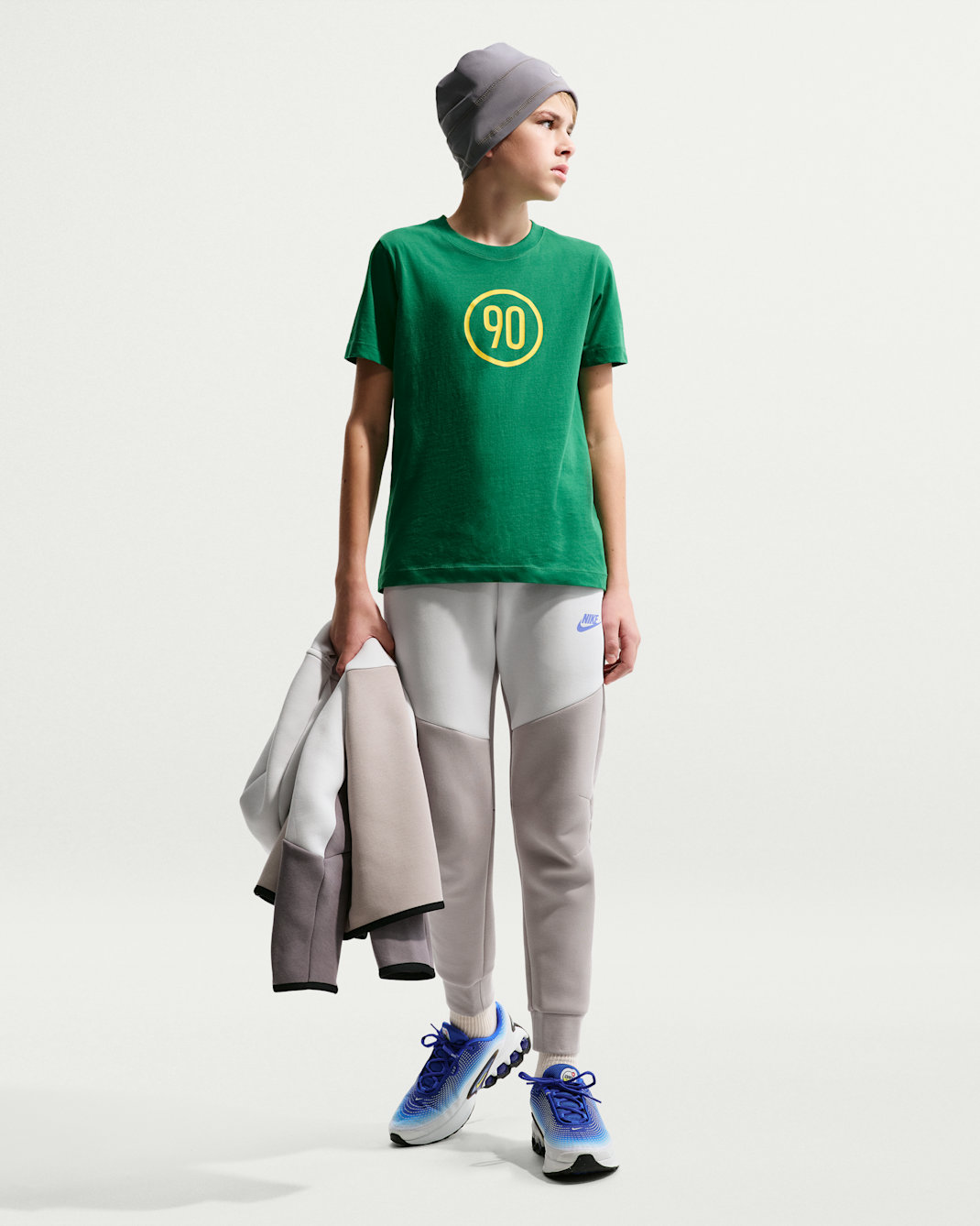 Nike Sportswear Tech Fleece Big Kids' Joggers - College Grey/Photon Dust/Black/Sapphire