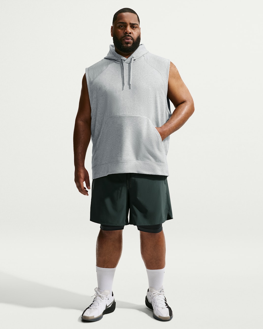 Nike N.A.C. Men's Dri-FIT Fleece Sleeveless Training Hoodie