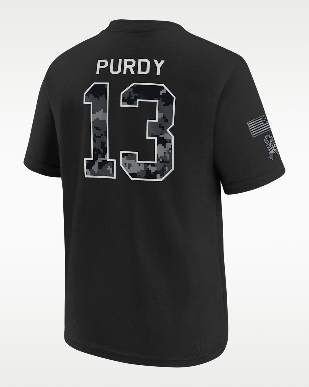 Brock Purdy San Francisco 49ers Salute to Service Big Kids' Nike NFL T-Shirt