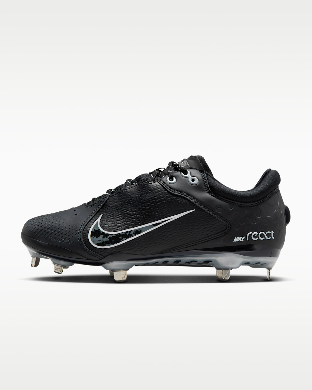 Nike Hyperdiamond 4 Elite Women's Softball Cleats - Black/Iron Grey/Pure Platinum