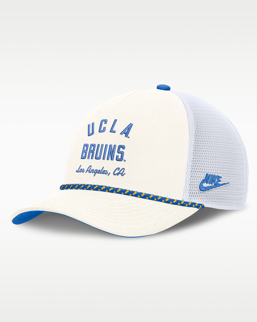 UCLA Denim Men's Nike College Trucker Adjustable Hat - White