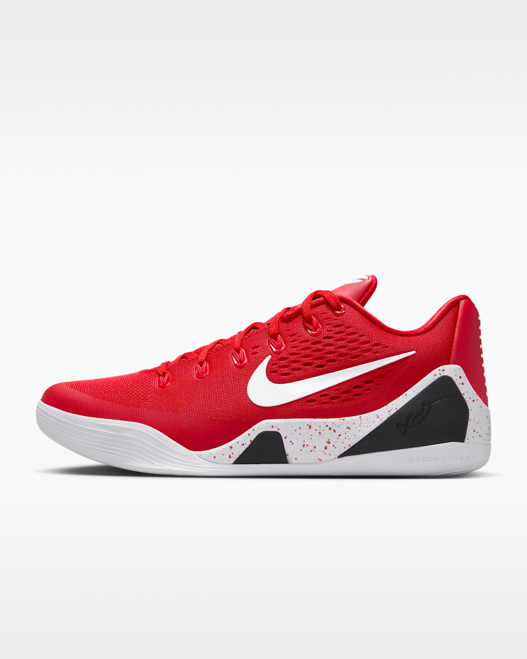 Kobe IX Elite Low EM Protro Basketball Shoes - University Red/White/White