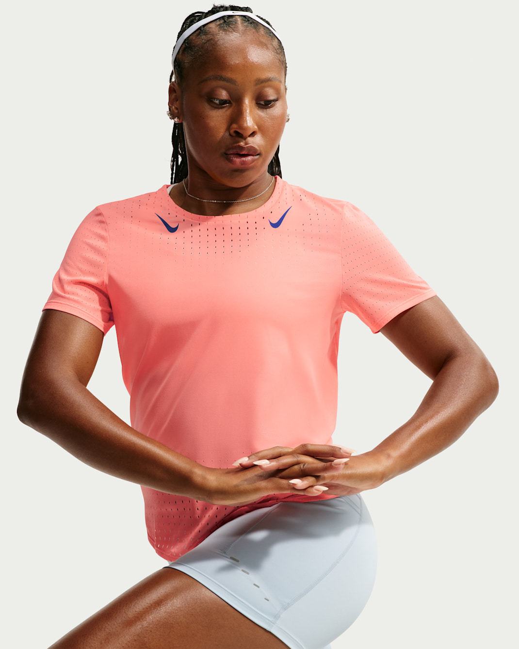 Nike AeroSwift Dri-FIT ADV hardlooptop voor dames - Atomic Pink/Old Royal