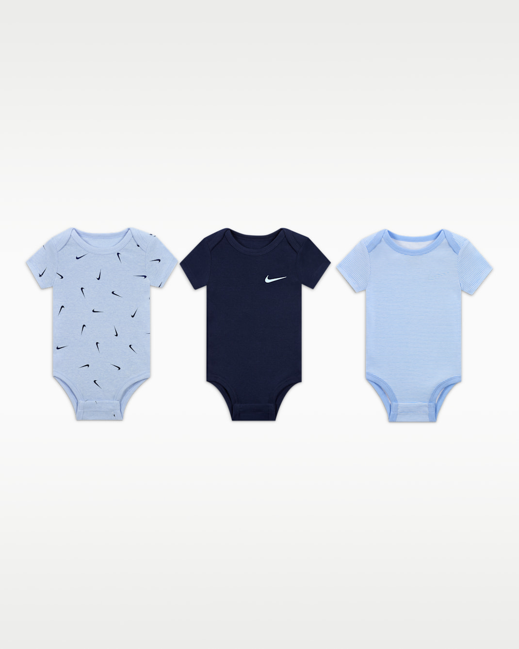 Nike E1D1 Baby Mix and Match Bodysuits (3-Pack) - Multi-Color/Cobalt Bliss