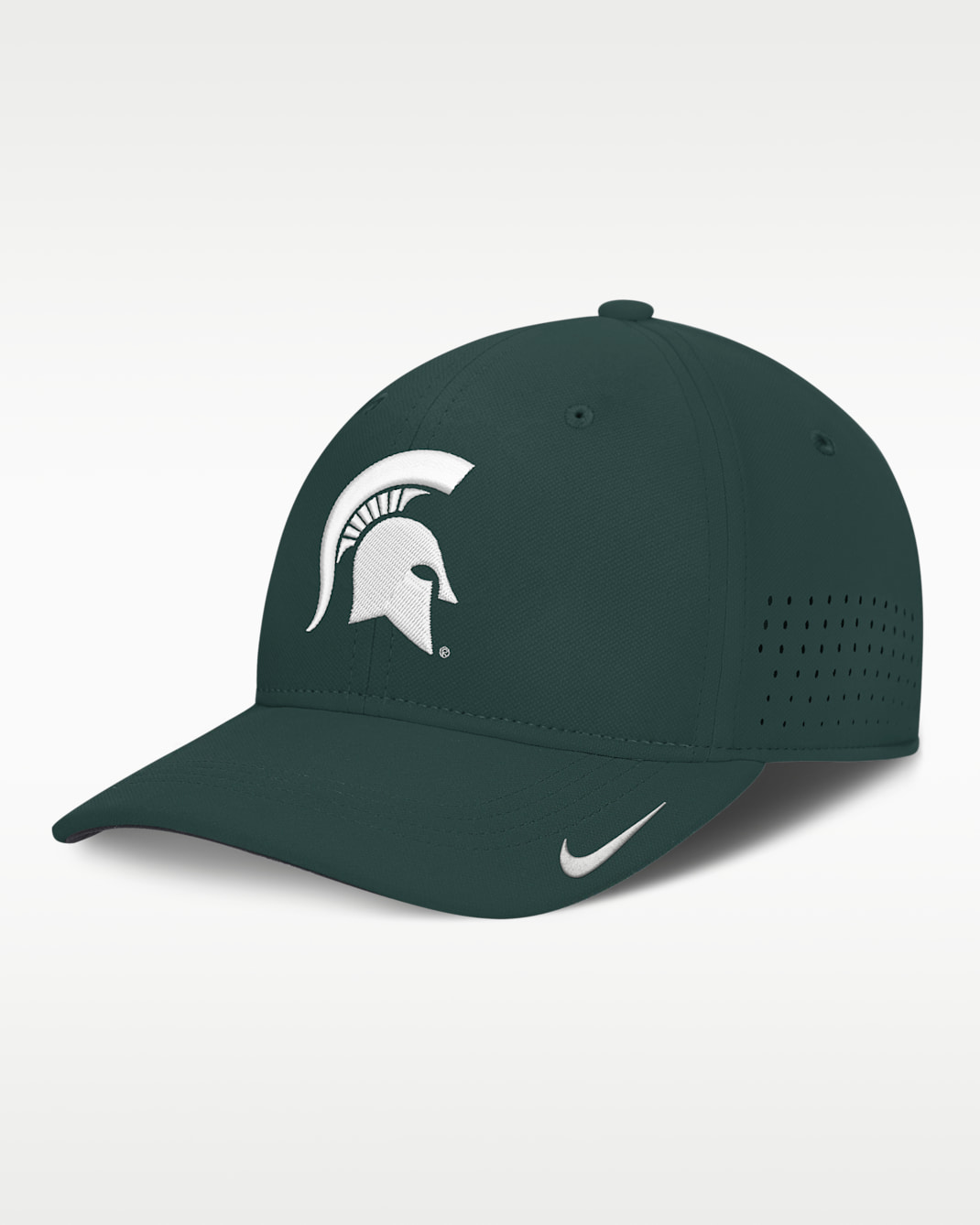 Michigan State Sideline Practice Men's Nike Dri-FIT College Hat - Forest Green