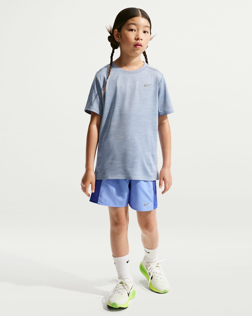 나이키 마일러 주니어 드라이 핏 트레이닝 쇼츠 - 로얄 펄스/래피스