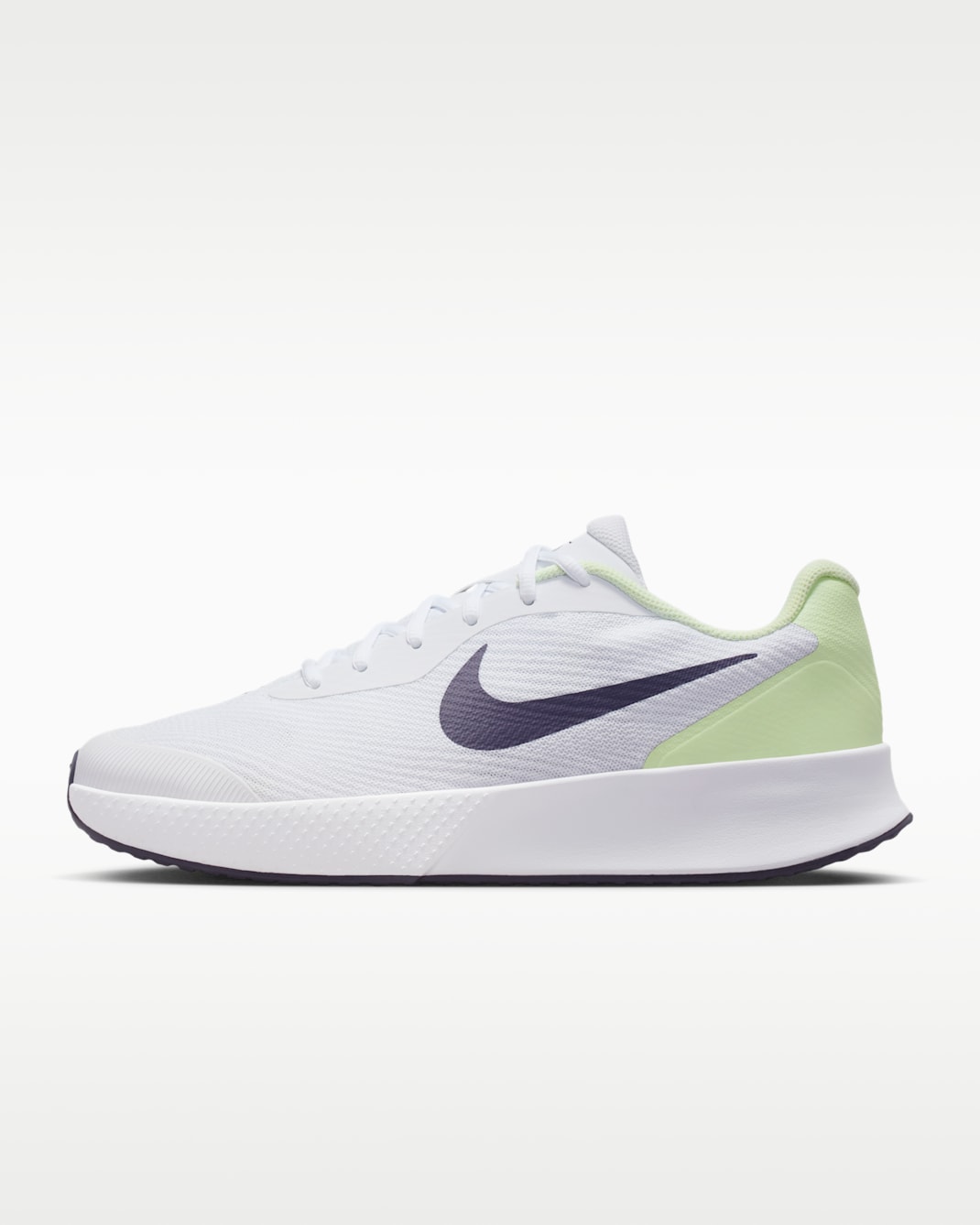 Nike Vapor Lite 3 Men's Hard Court Tennis Shoes - White/Volt Tint/Dark Raisin