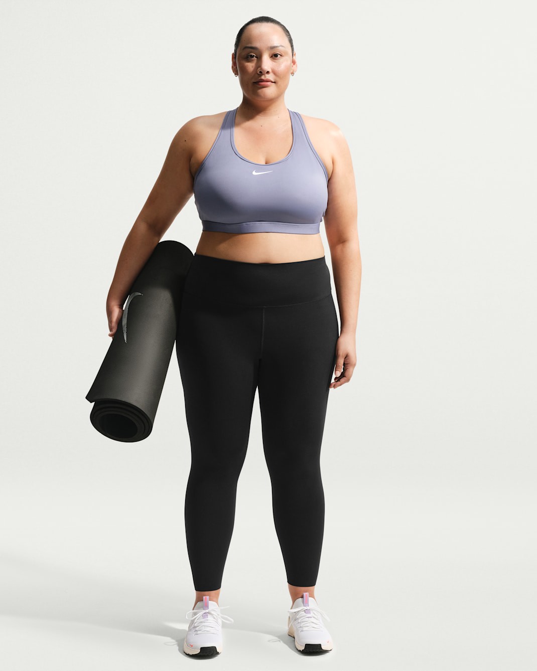 Nike Zenvy Women's High-Waisted 7/8 Leggings (Plus Size) - Black/Cool Grey