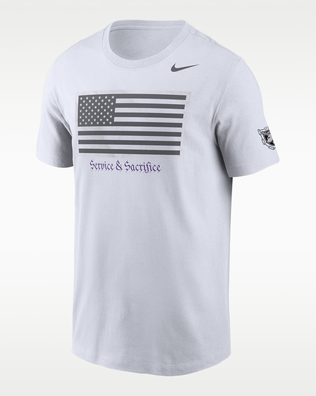Playera universitaria para hombre Nike Dri-FIT Army Rivalry - Blanco
