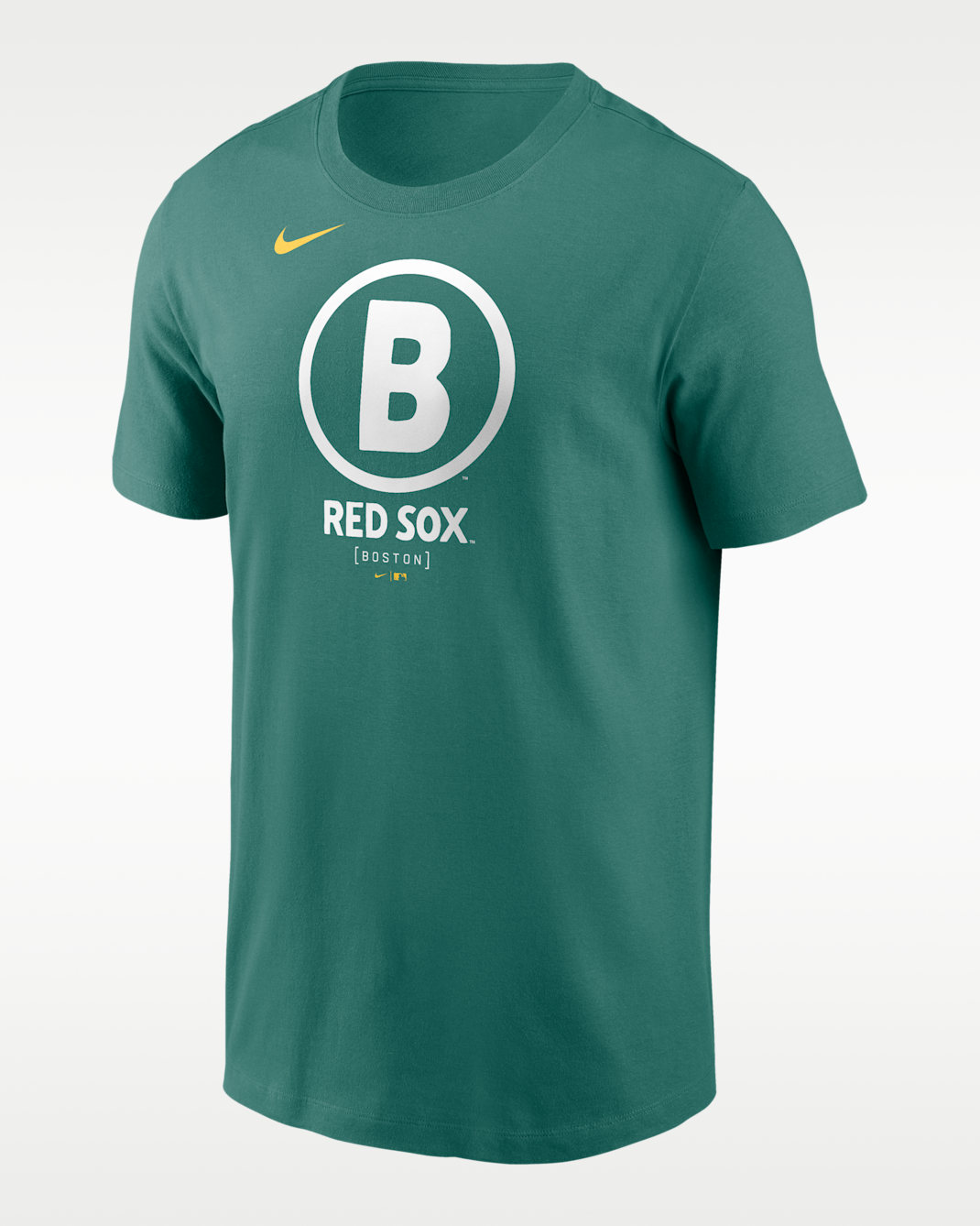 Playera Nike de la MLB para hombre Boston Red Sox City Connect 2-Hit - Verde