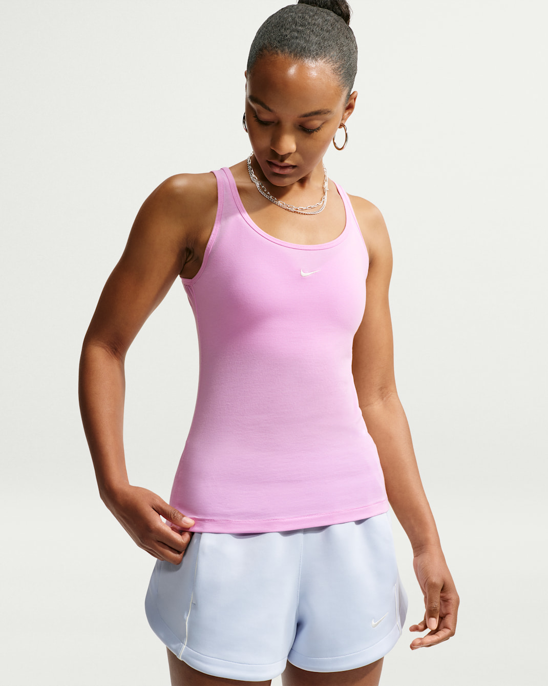 Nike Sportswear Chill Knit Women's Tank Top - Pink Rise/Sail