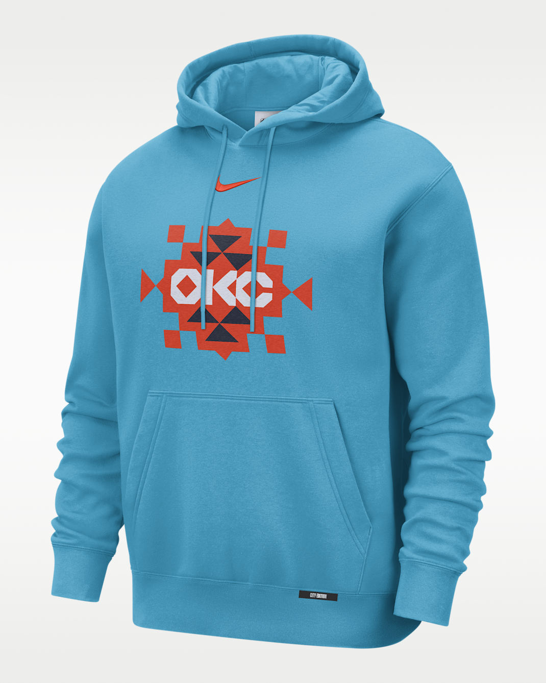 Oklahoma City Thunder City Edition Men's Nike Club Hoodie - Dark Turquoise