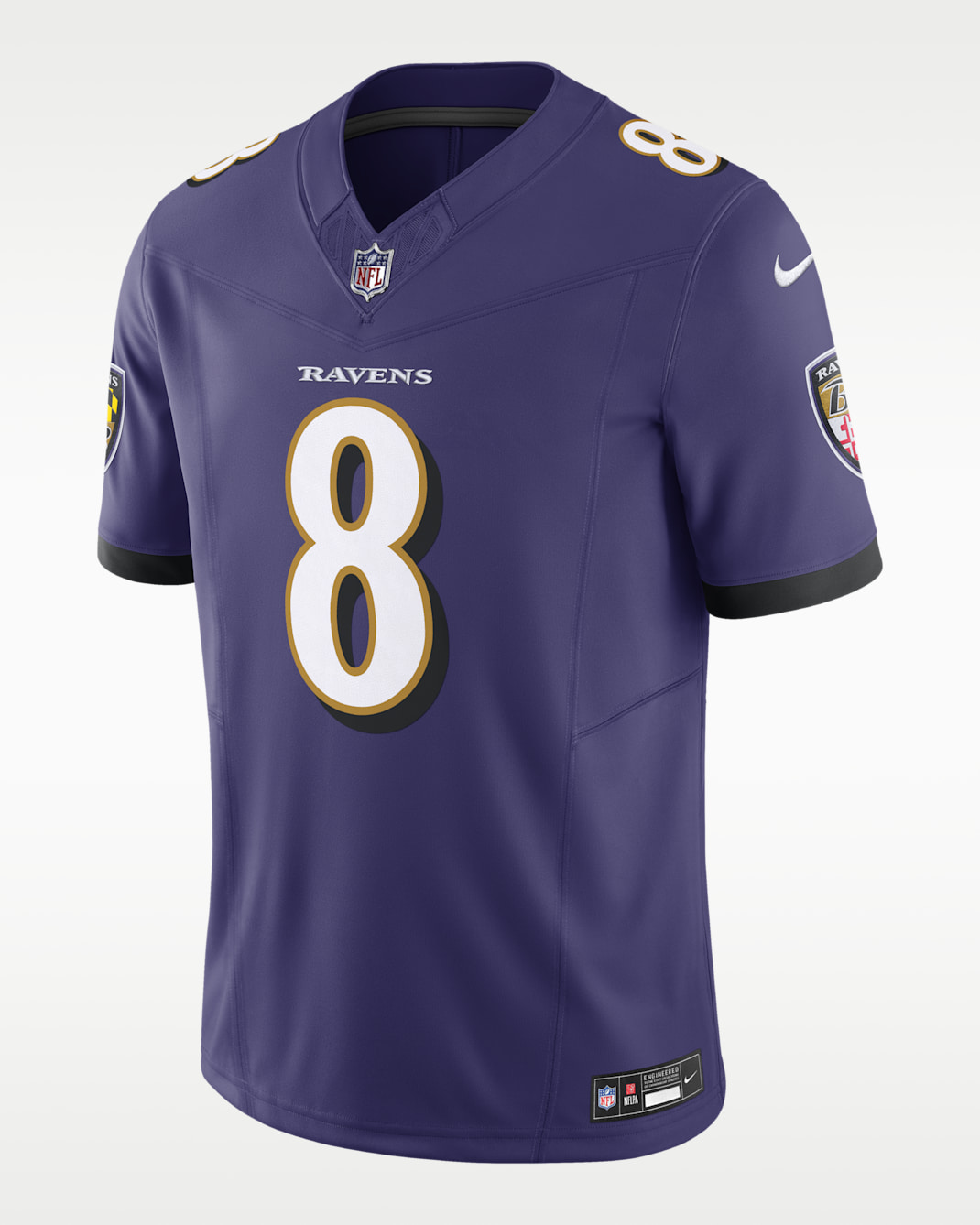 Jersey de fútbol americano Nike Dri-FIT de la NFL Limited para hombre Lamar Jackson Baltimore Ravens - Morado
