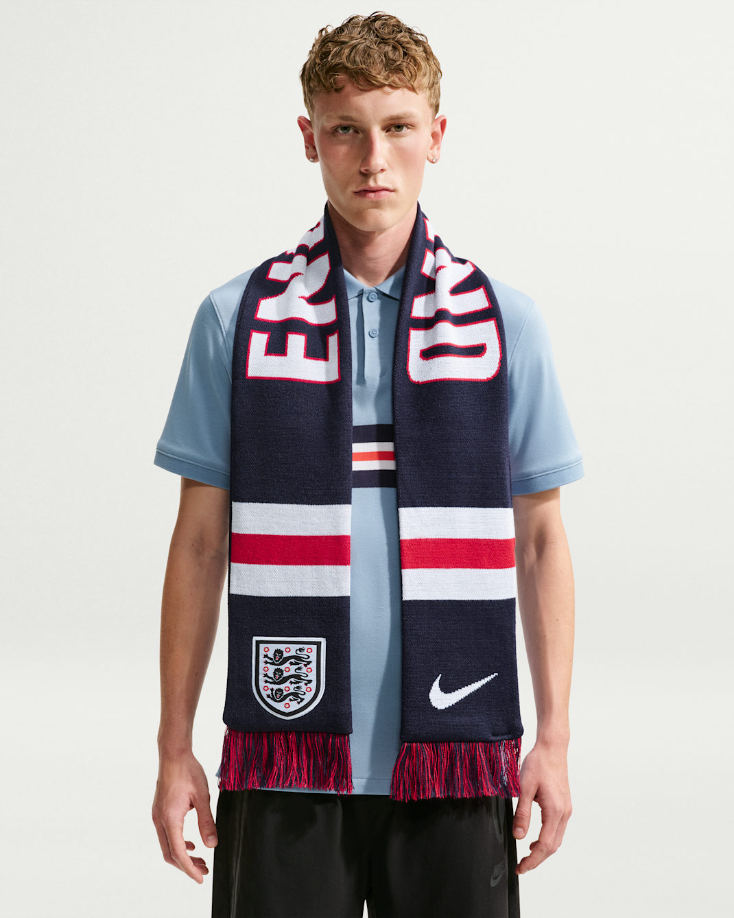 Bufanda de futbol Nike Local Verbiage England - Azul marino universitario
