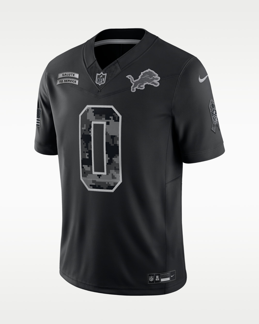 Jahmyr Gibbs Detroit Lions Salute to Service Men's Nike Dri-FIT NFL Limited Jersey - Black
