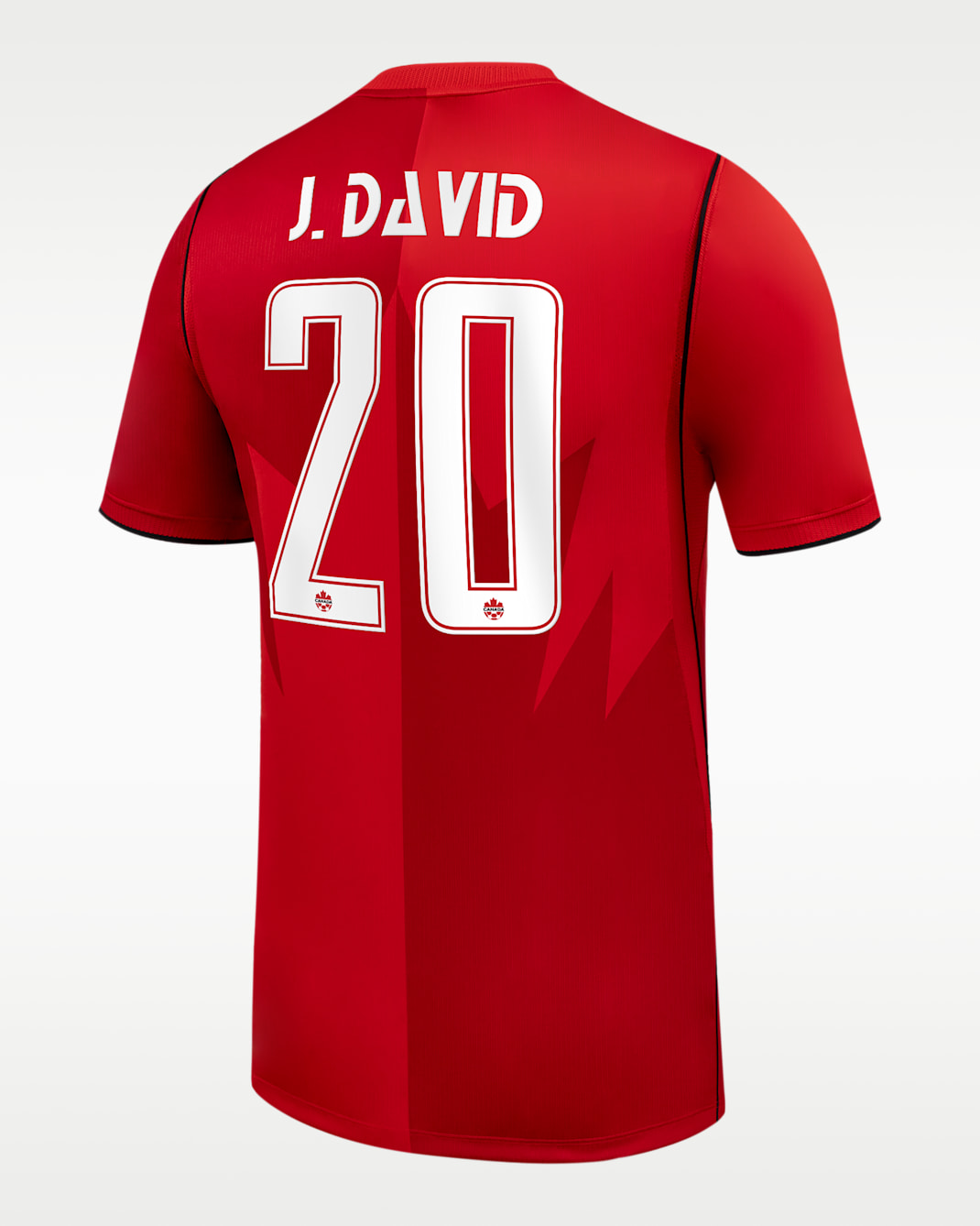 Jonathan David Canada Soccer 2026 Stadium Home Men's Nike Dri-FIT Soccer Jersey - Red