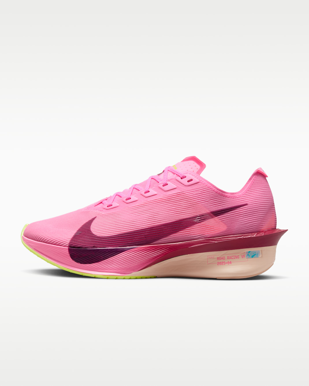 Chaussure de course sur route Nike Vaporfly 4 pour femme - Pink Spell/Hyper Pink/Volt Ice/Bordeaux