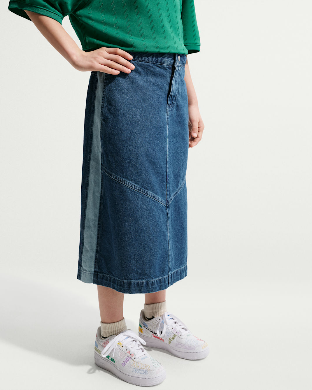 Nike Sportswear Big Kids' Denim Midi Skirt